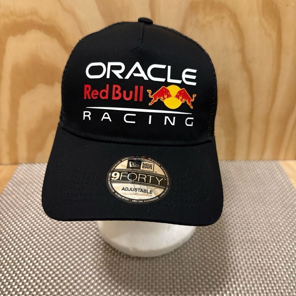 Red Bull 9 Forty Racing F1 Classic Trucker Hat  Black Adjustable
